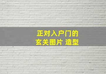 正对入户门的玄关图片 造型